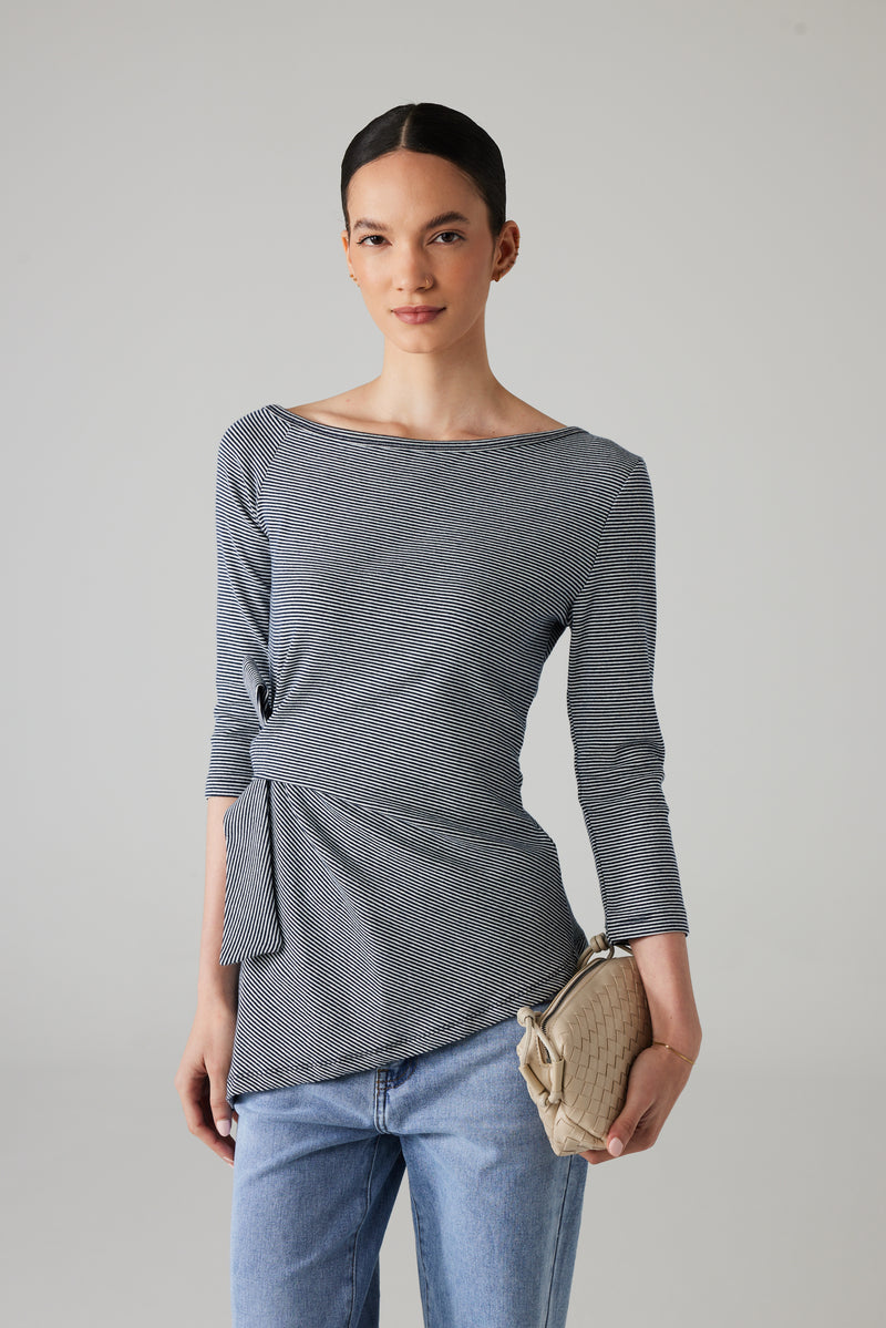LUNÉ WRAP TOP BLUE