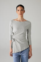 LUNÉ WRAP TOP GREY
