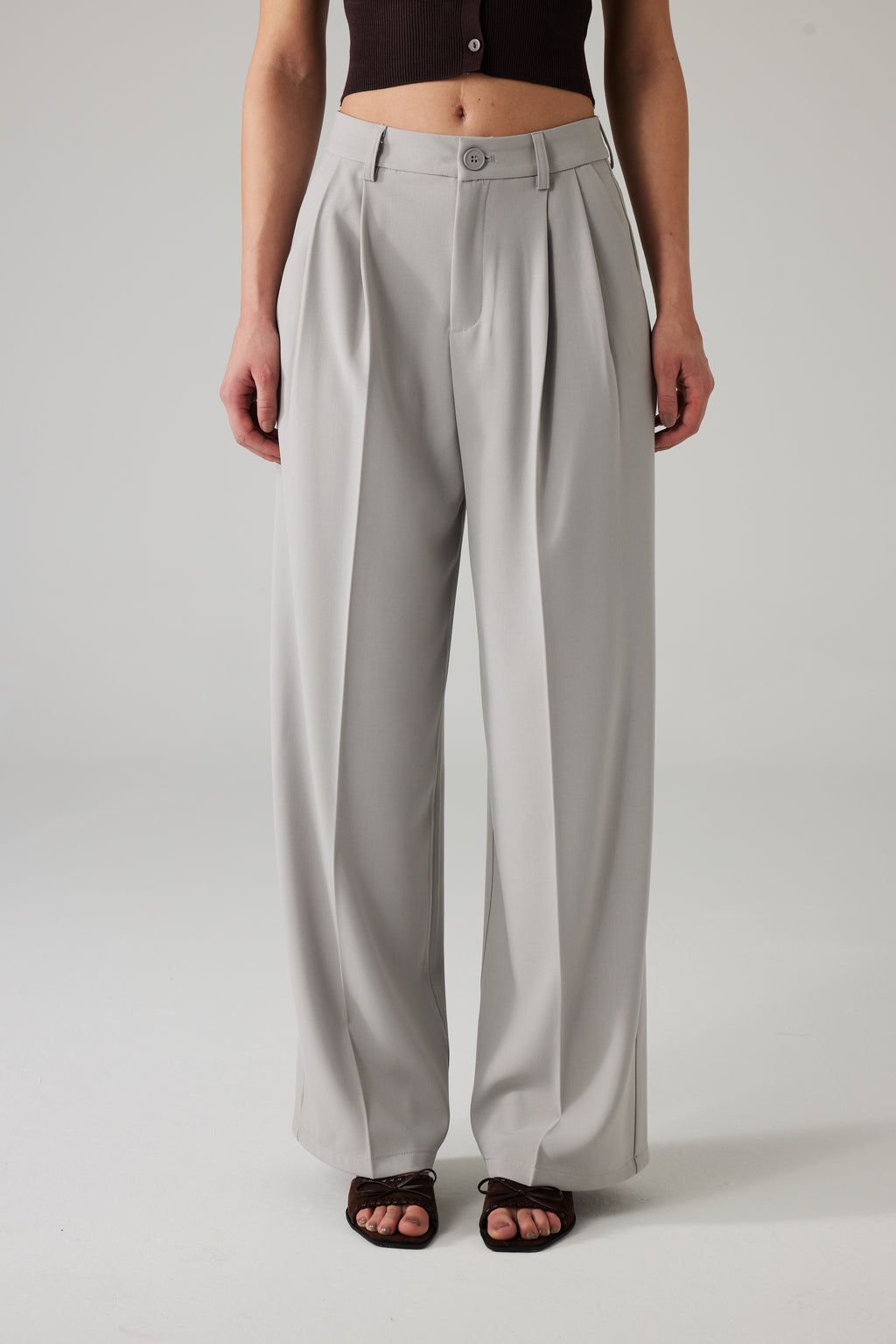 ZELVORA TROUSER LIGHT GREY