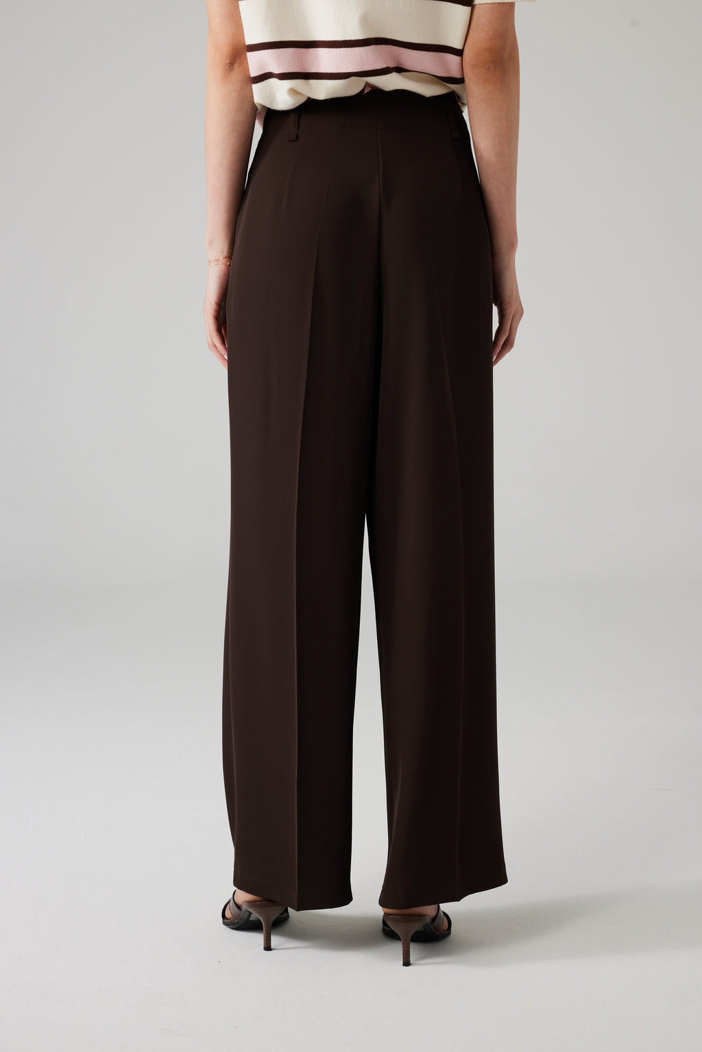 MARENI TROUSER DARK BROWN