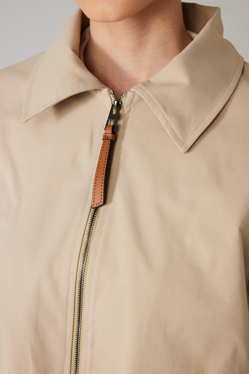 SORÉN ZIP JACKET BEIGE