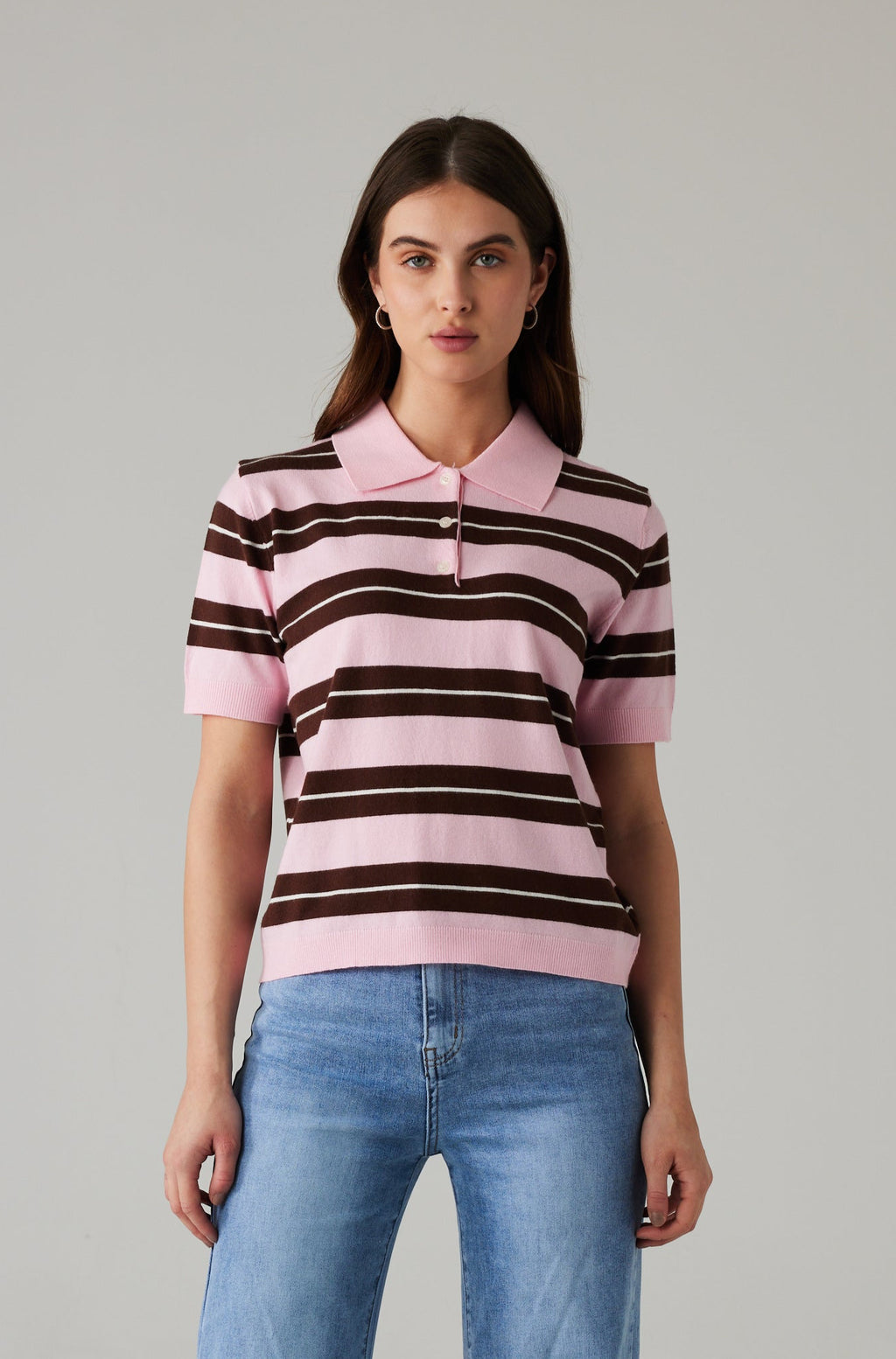 LUMIRA POLO PINK/BROWN
