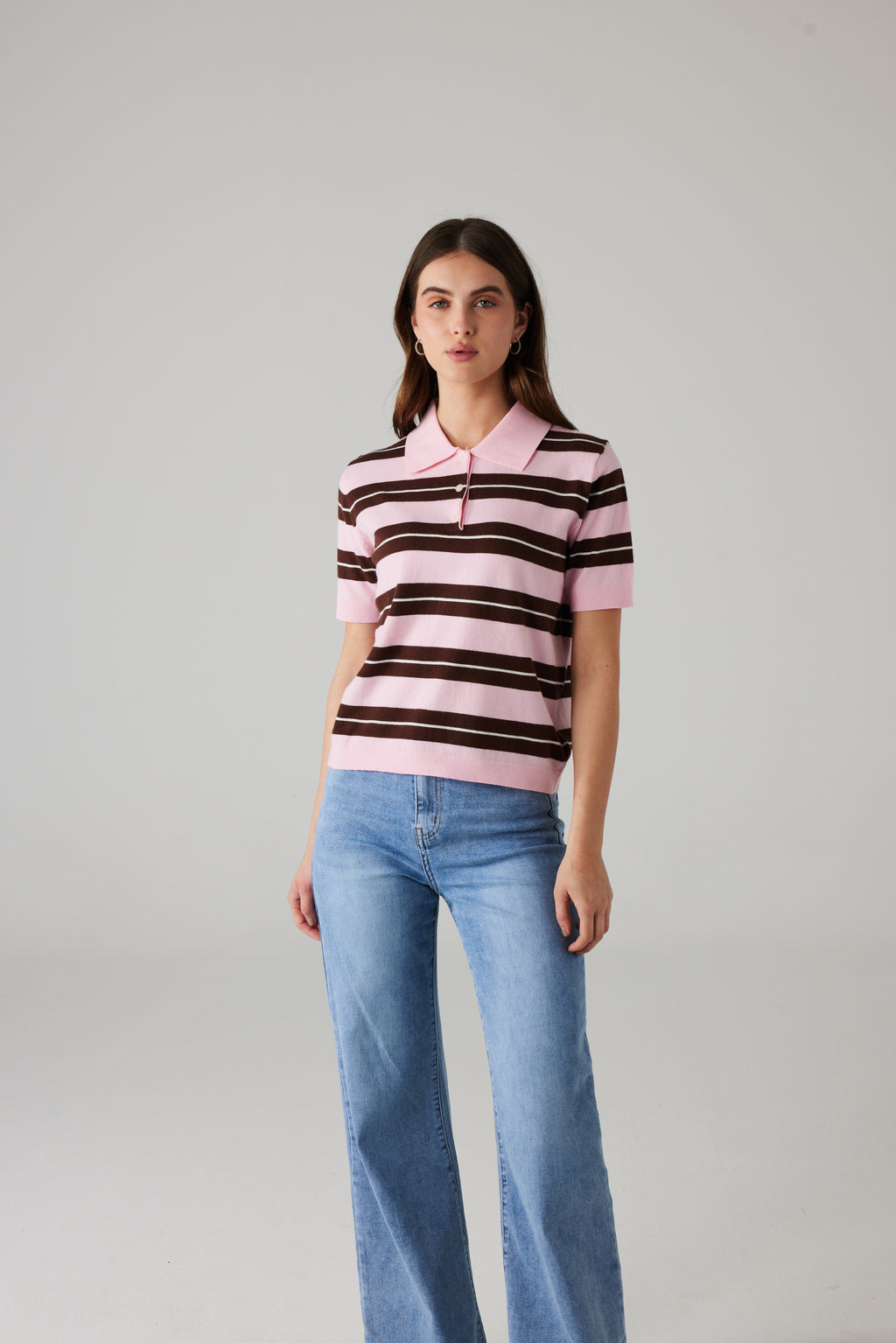 LUMIRA POLO PINK/BROWN