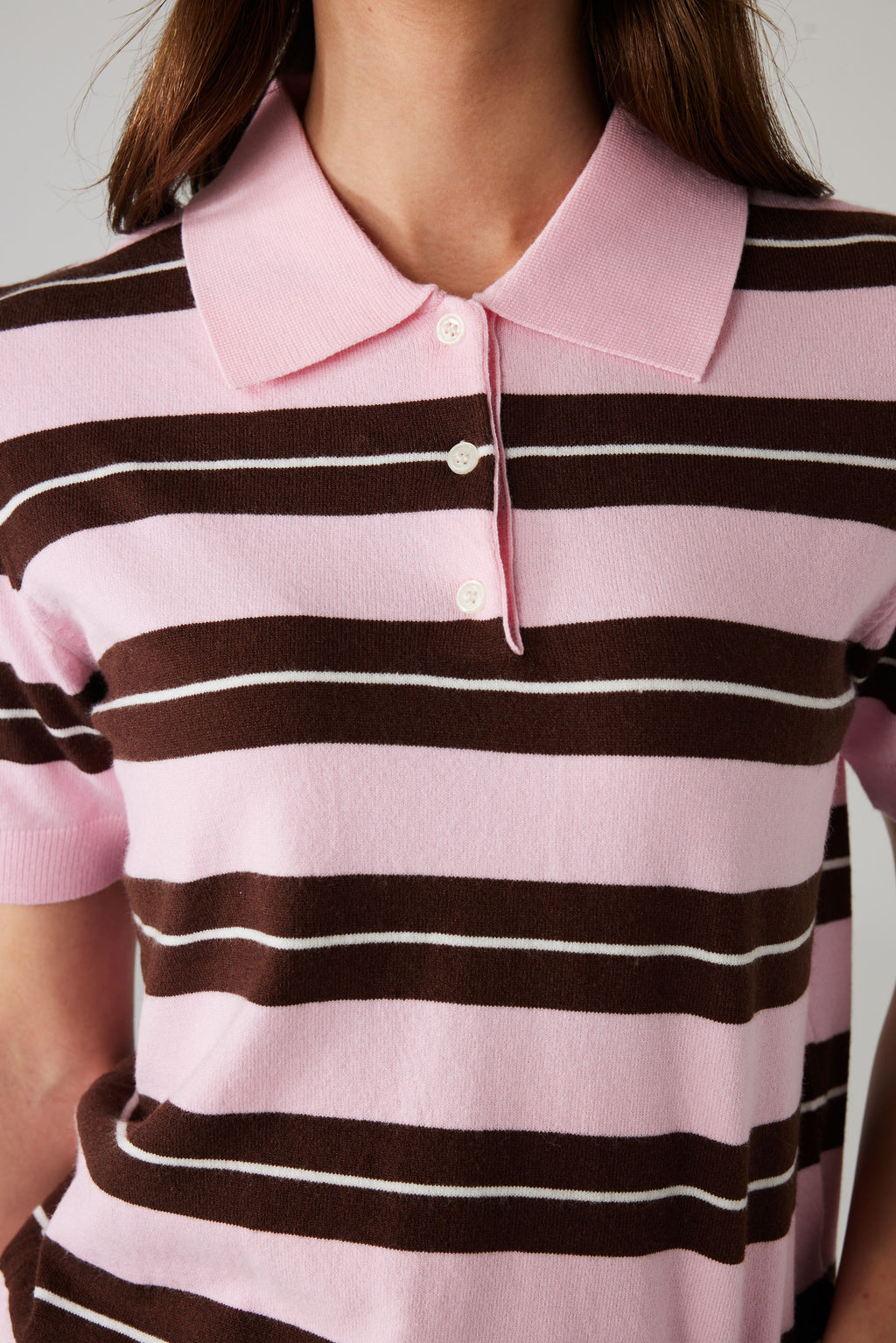 LUMIRA POLO PINK/BROWN