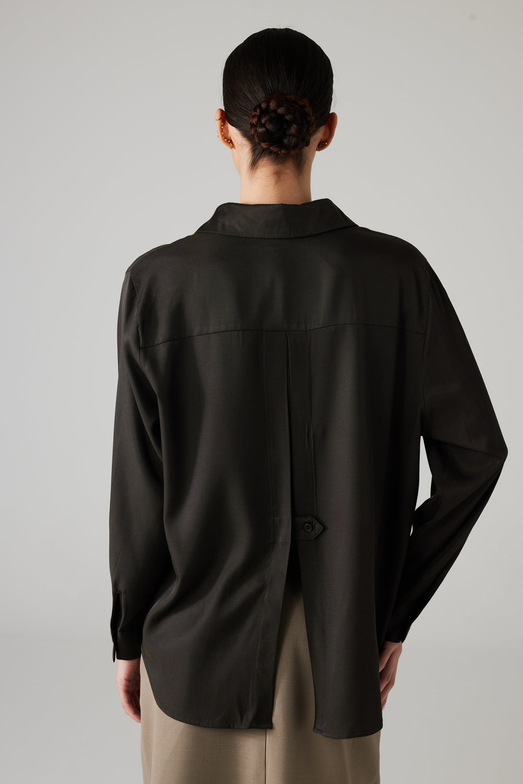 VIREL BLOUSE DARK BROWN