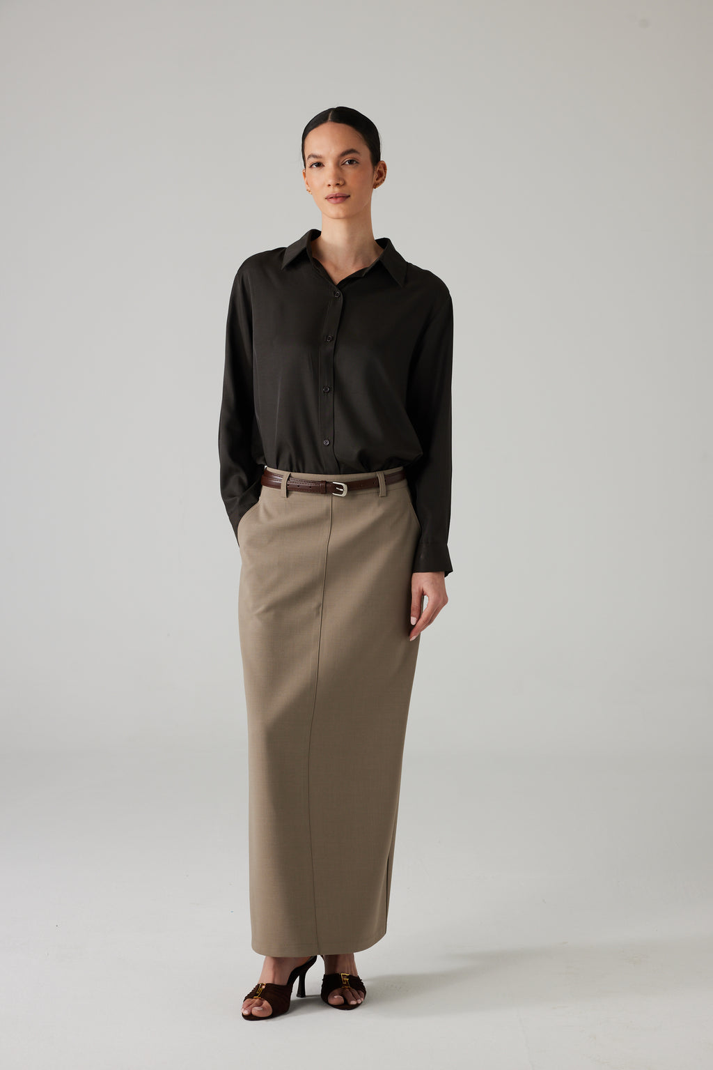 LARINA SKIRT TAUPE