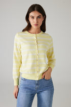 ALORINE CARDIGAN YELLOW/WHITE