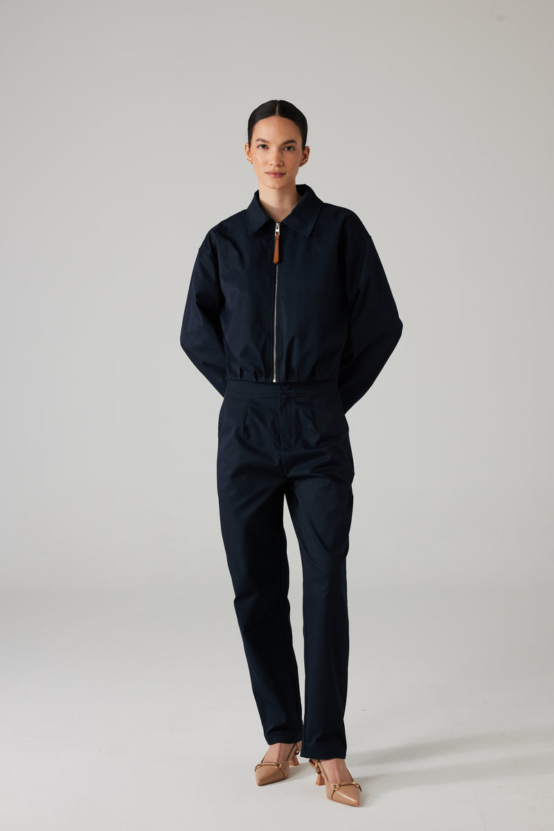 SORÉN ZIP JACKET NAVY