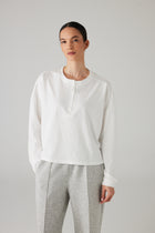 NOREL ZIP TOP WHITE
