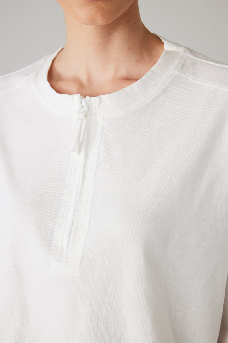 NOREL ZIP TOP WHITE