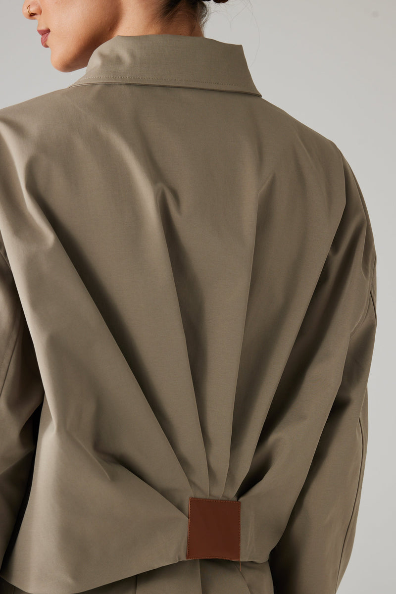 SORÉN ZIP JACKET TAUPE