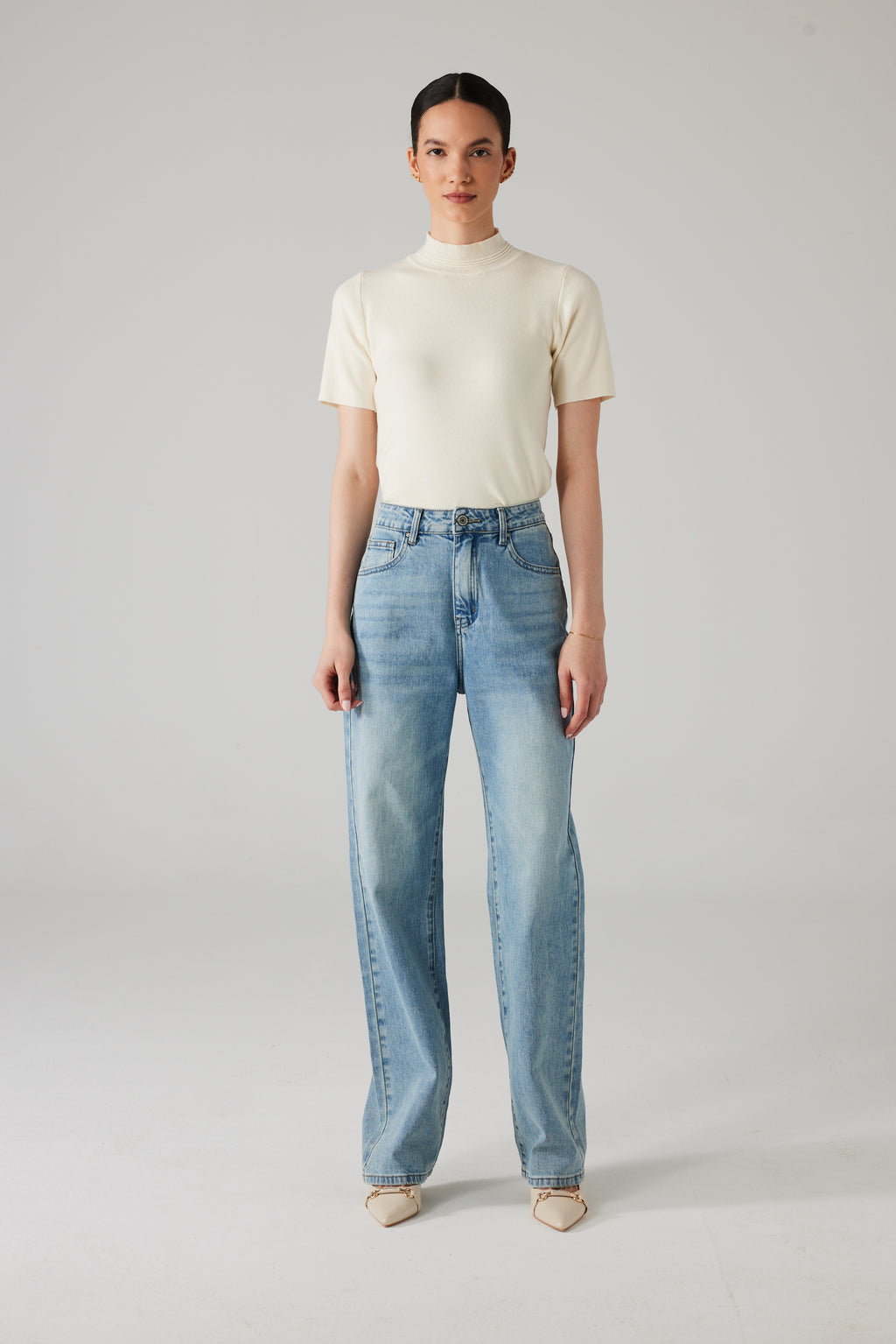 HAILEY STRAIGHT JEANS LIGHT BLUE
