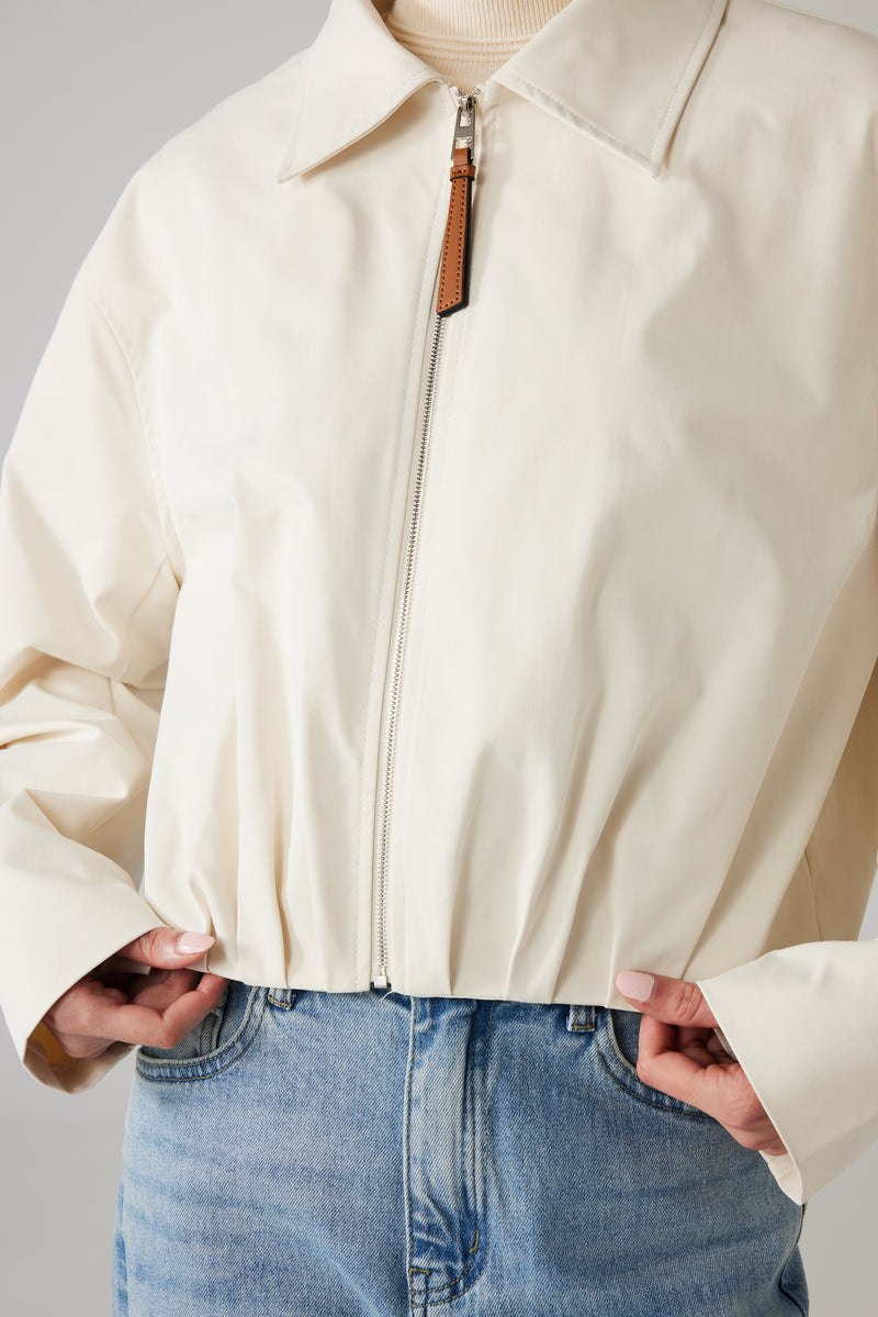SORÉN ZIP JACKET CREAM