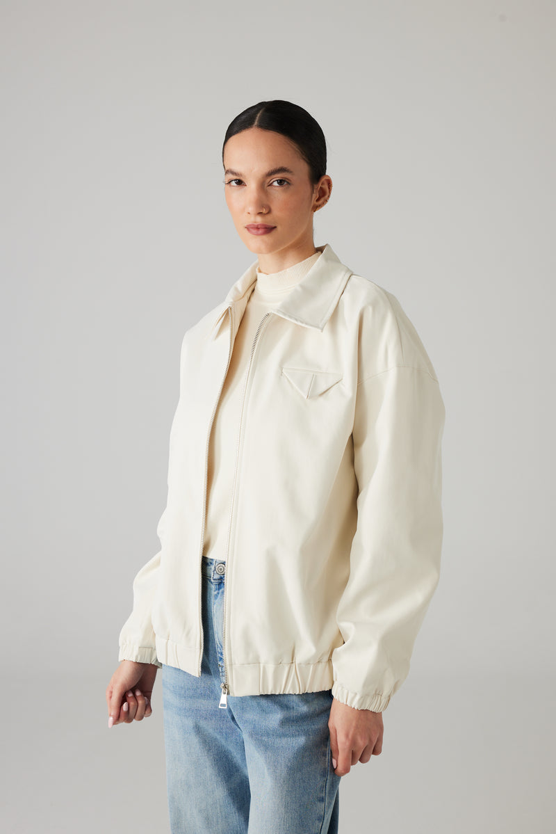 MAÉ ZIP JACKET CREAM