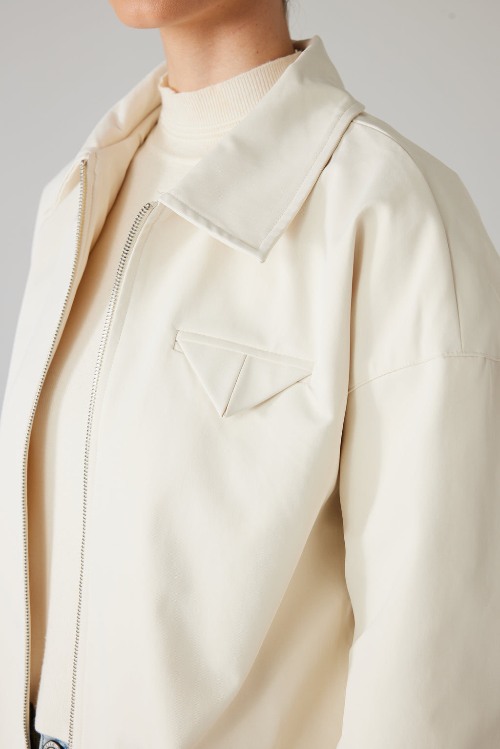 MAÉ ZIP JACKET CREAM