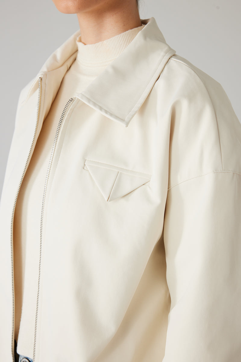 MAÉ ZIP JACKET CREAM