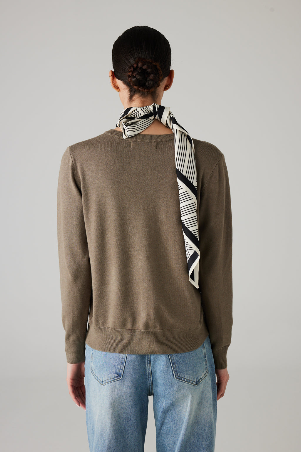 MIRA BUTTON CARDIGAN KHAKI
