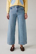 LENI WIDE LEG JEANS BLAUW