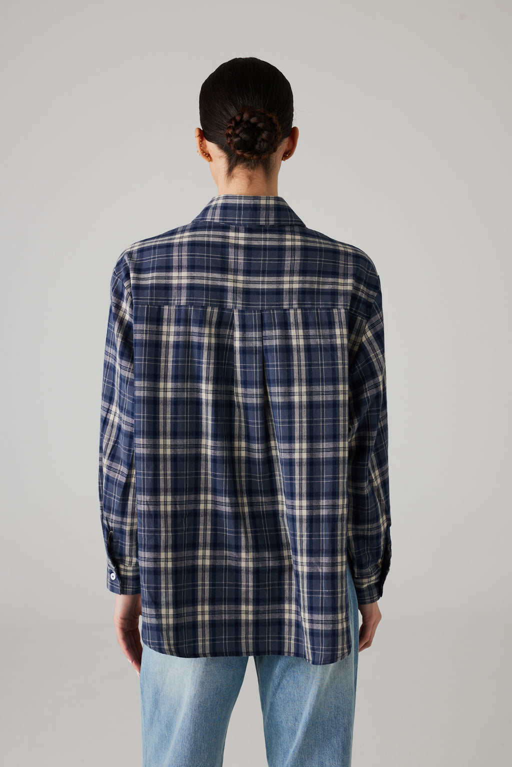 LIVEN BLOUSE BLUE/WHITE