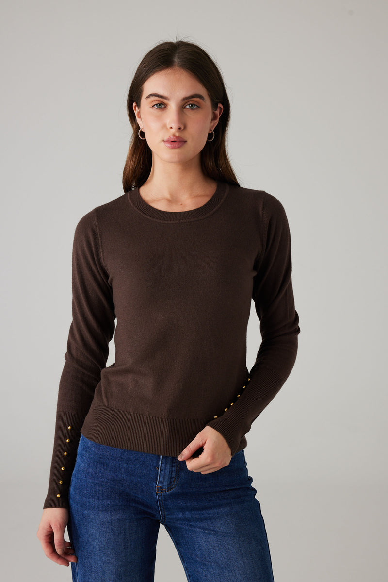 MIREL KNIT DARK BROWN