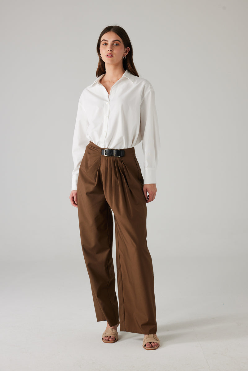 AUREON TROUSER BROWN