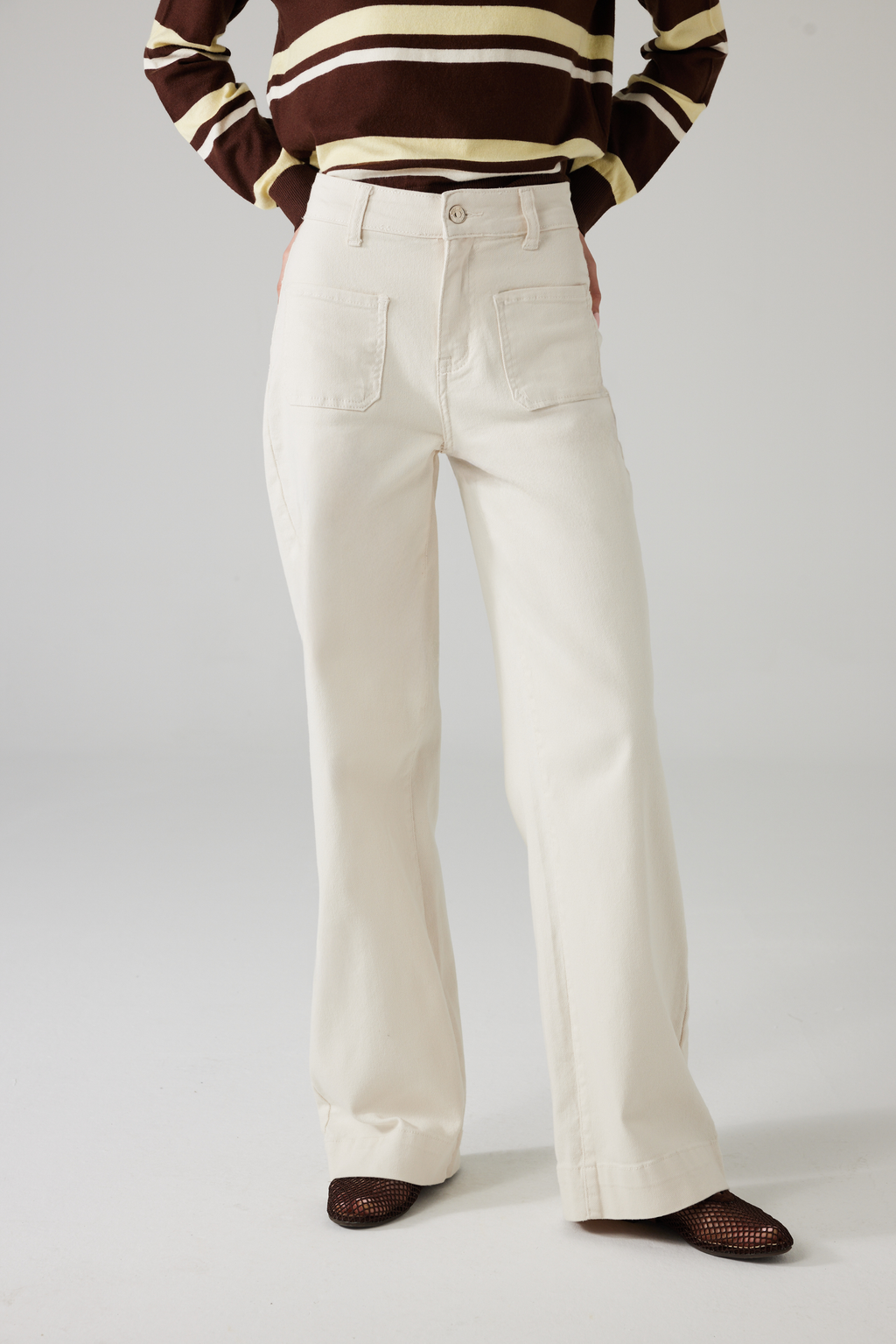 ELARA STRAIGHT JEANS ECRU