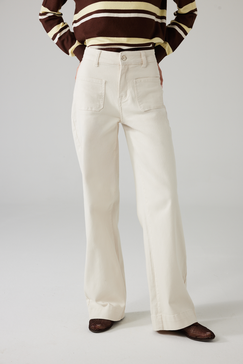 ELARA STRAIGHT JEANS ECRU