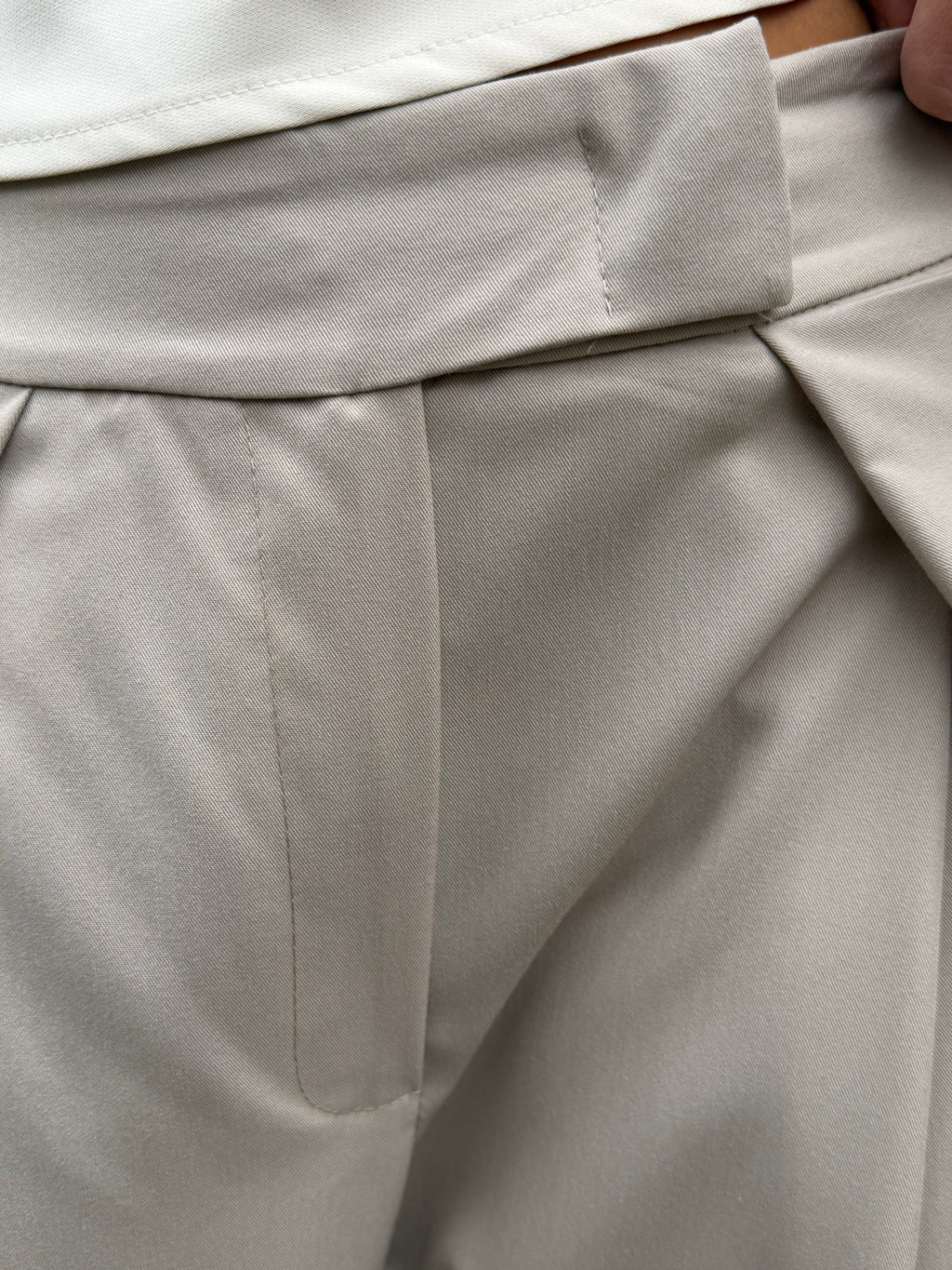 ADELLE WIDE LEG TROUSERS - CREAM