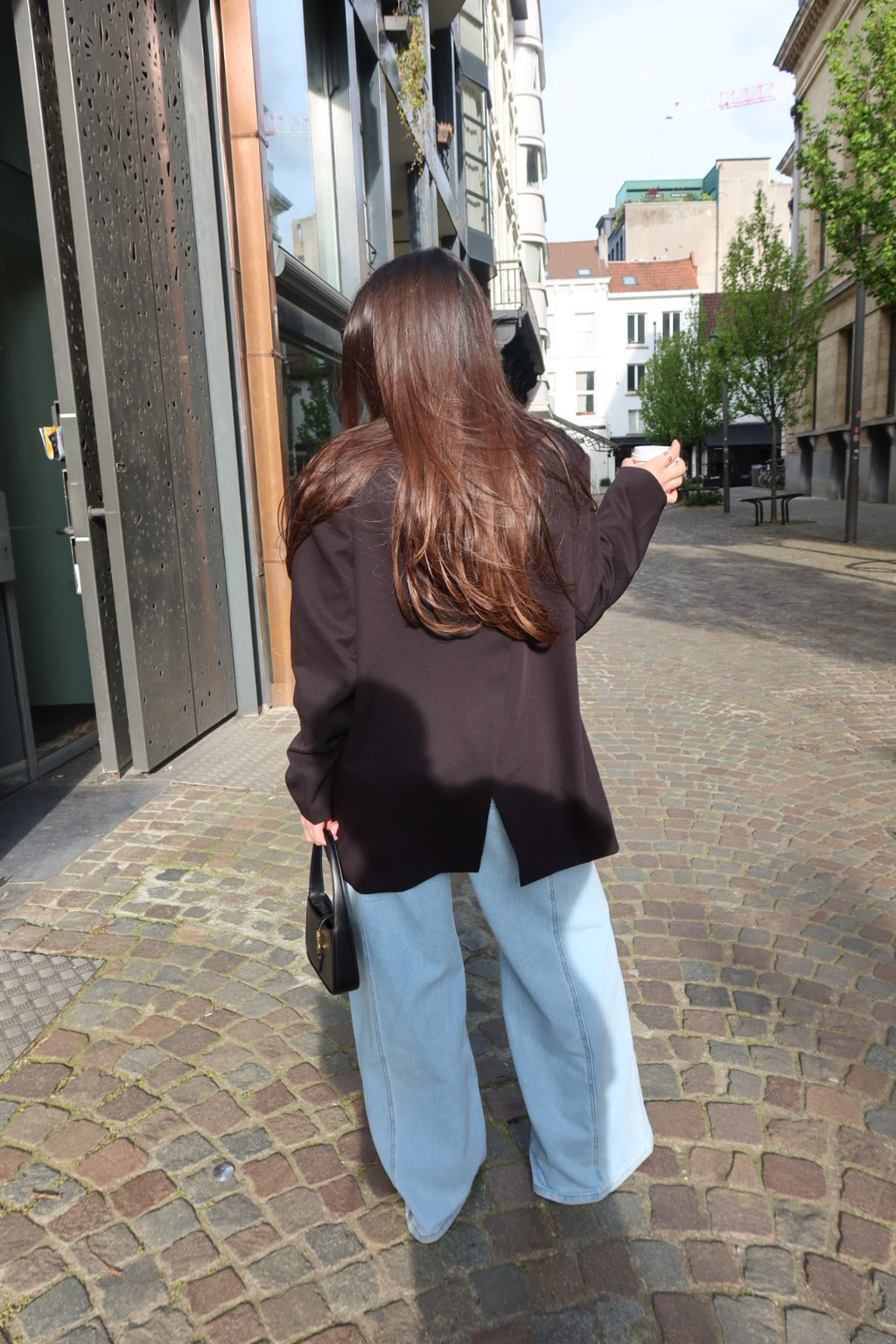 ROSIE WIDE LEG JEANS WITH STRETCH - LIGHT BLUE