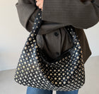 LUNARA STUD TOTE BAG BLACK