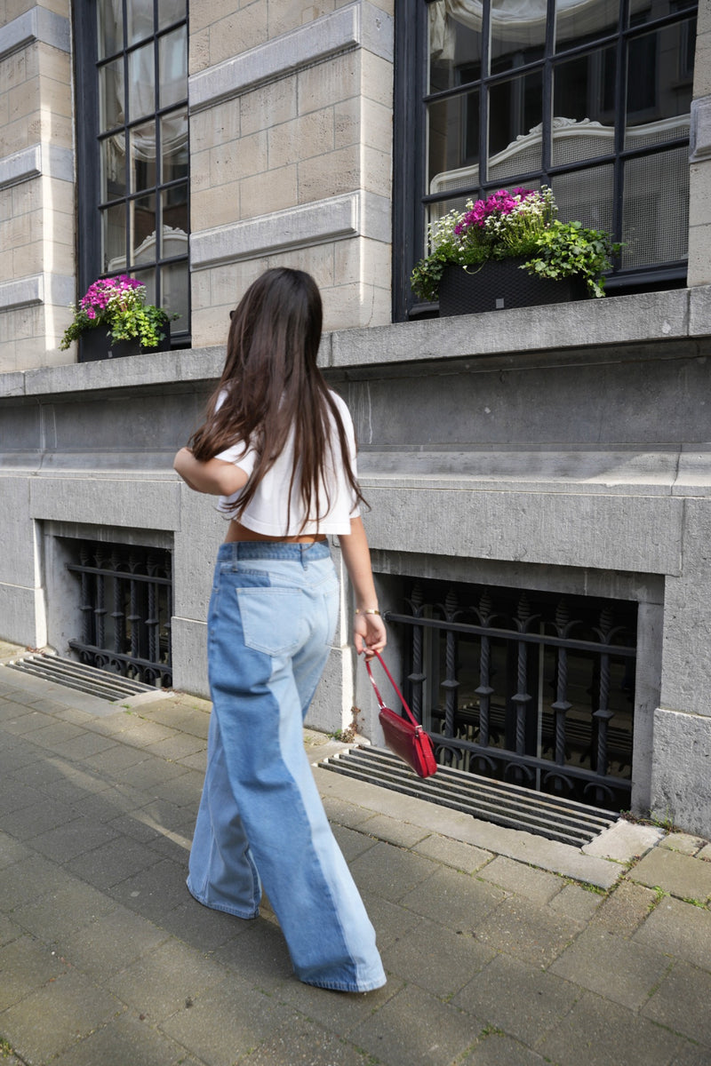 RANKIE MULTI-COLOR JEANS - LIGHT BLUE/ DARK BLUE