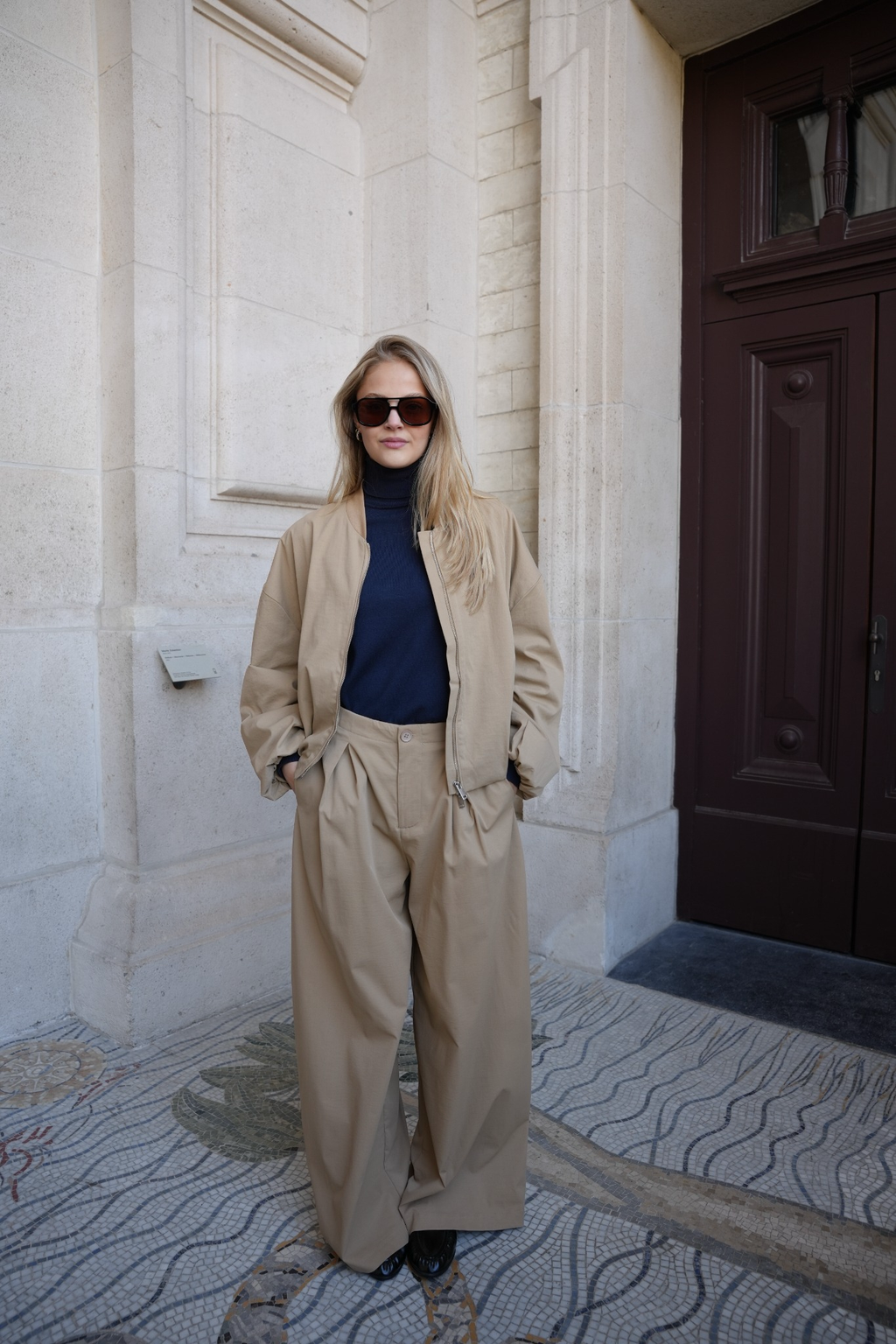 VARELLE BOMBER JACKET BEIGE