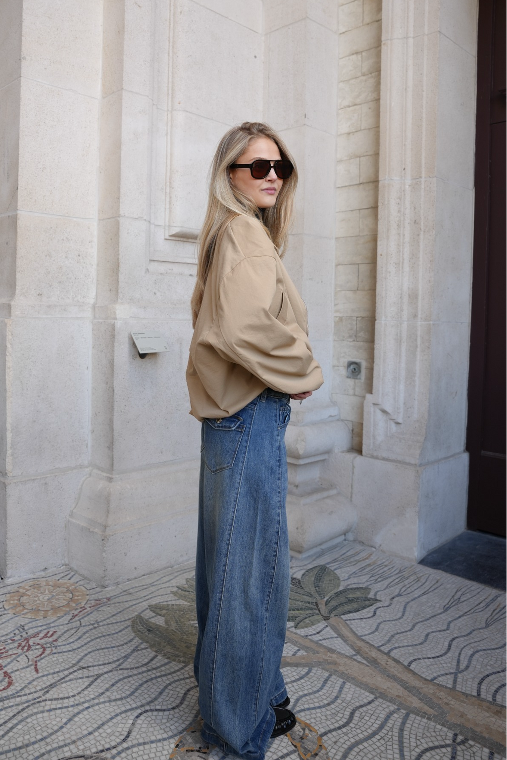 VARELLE BOMBER JACKET BEIGE