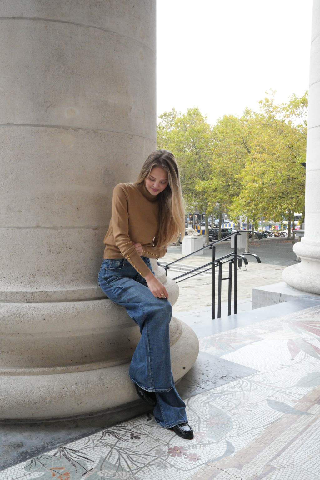 LYRA TURTLENECK KNIT CAMEL