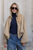 VARELLE BOMBER JACKET BEIGE