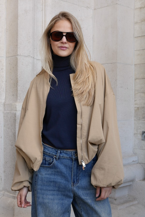 VARELLE BOMBER JACKET BEIGE