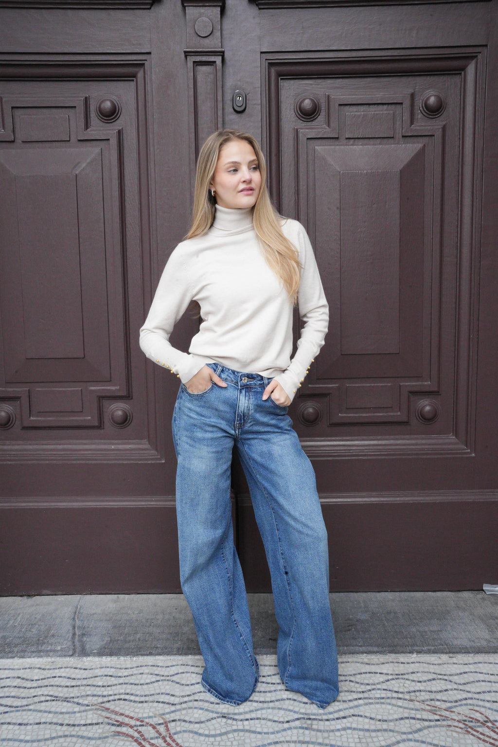 LYRA TURTLENECK KNIT BEIGE