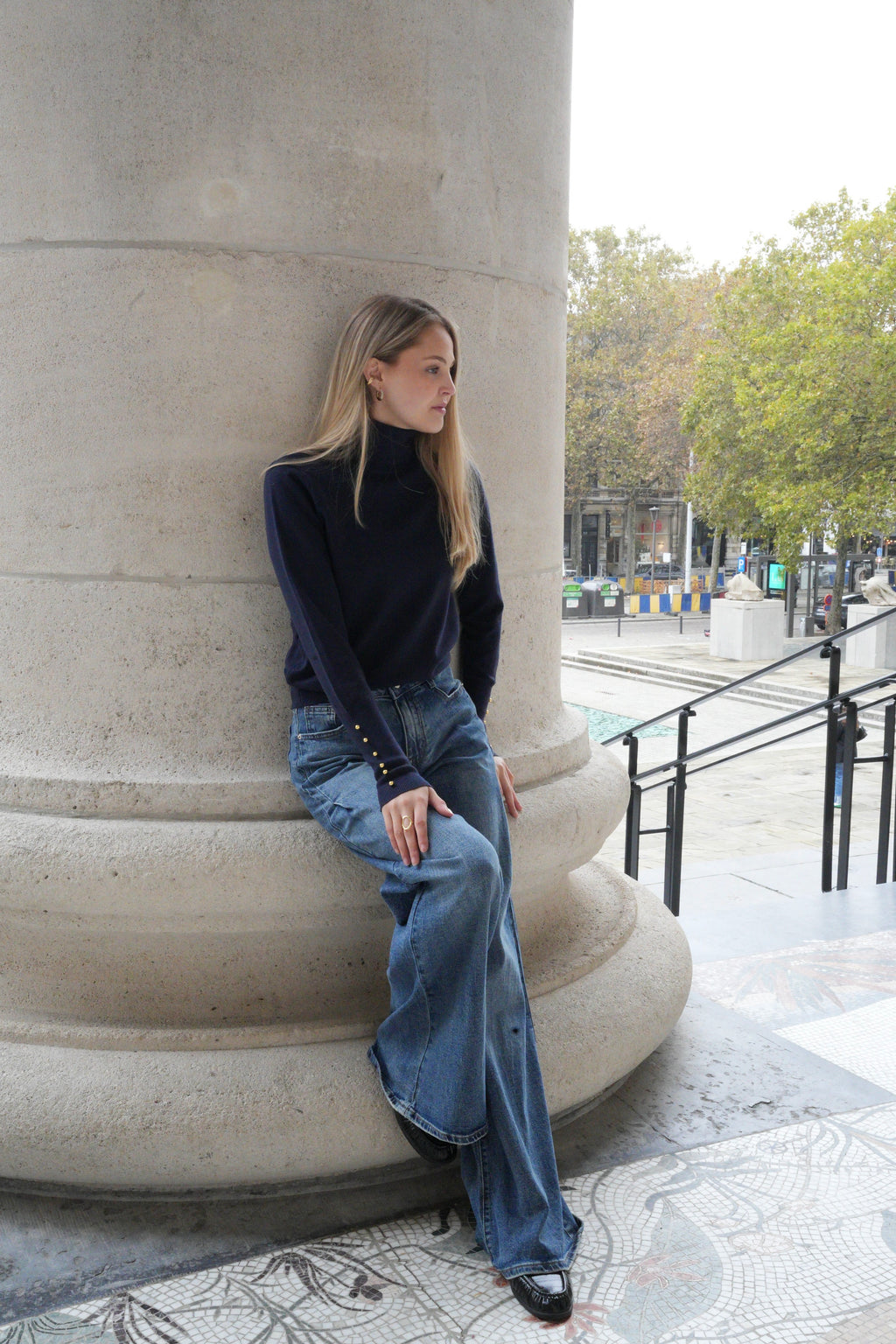 LYRA TURTLENECK KNIT NAVY