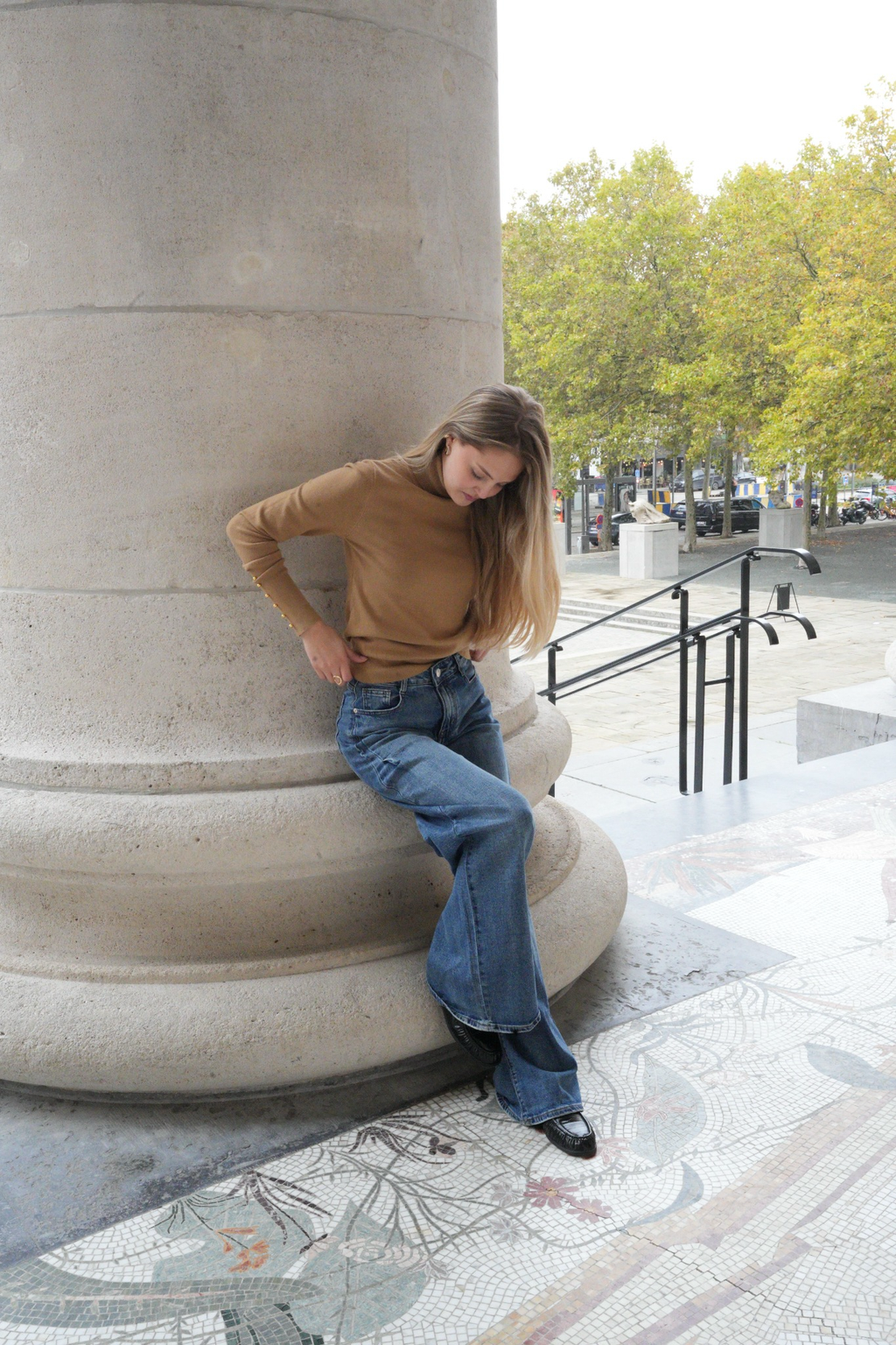 LYRA TURTLENECK KNIT CAMEL