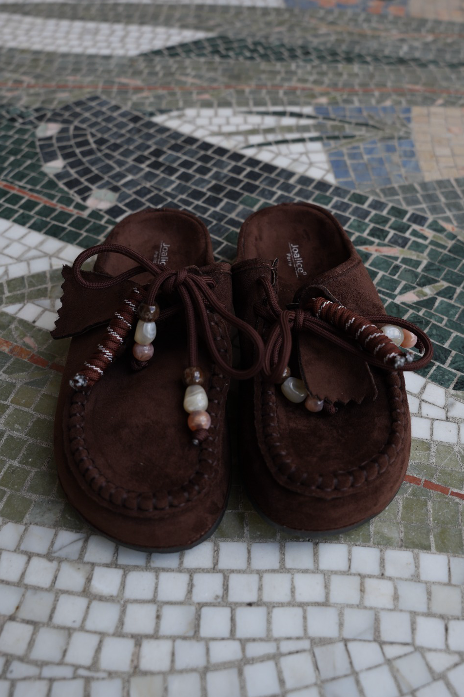 MARAIS MULES DARK BROWN