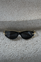 ELISE - BLACK CAT-EYE SUNGLASSES