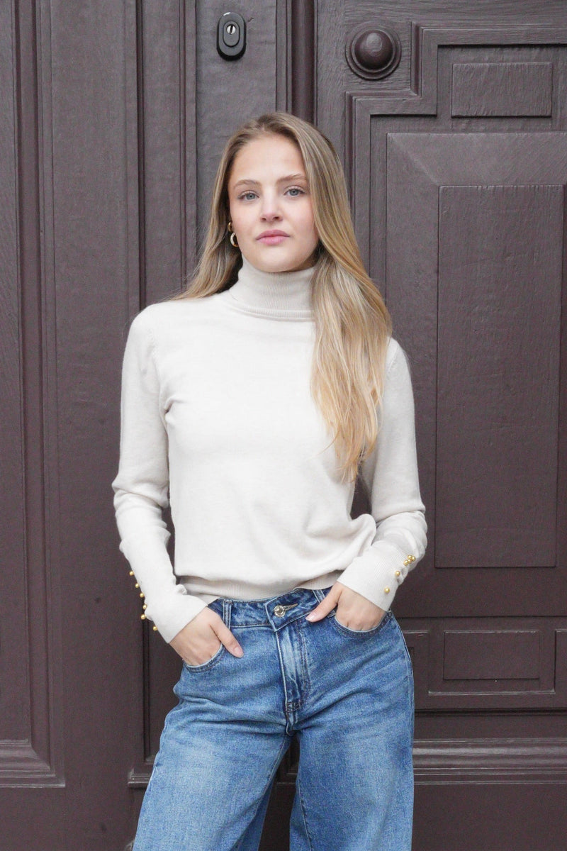LYRA TURTLENECK KNIT BEIGE