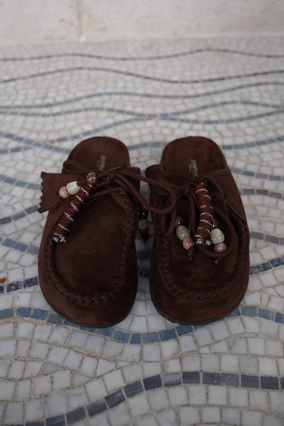 MARAIS MULES DARK BROWN