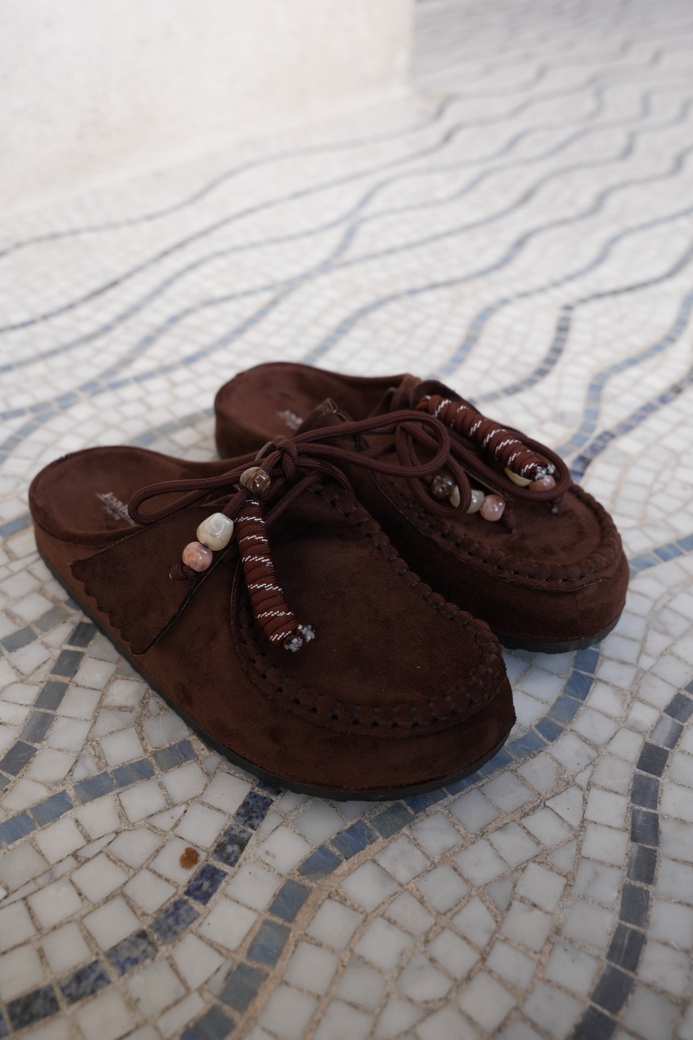 MARAIS MULES DARK BROWN