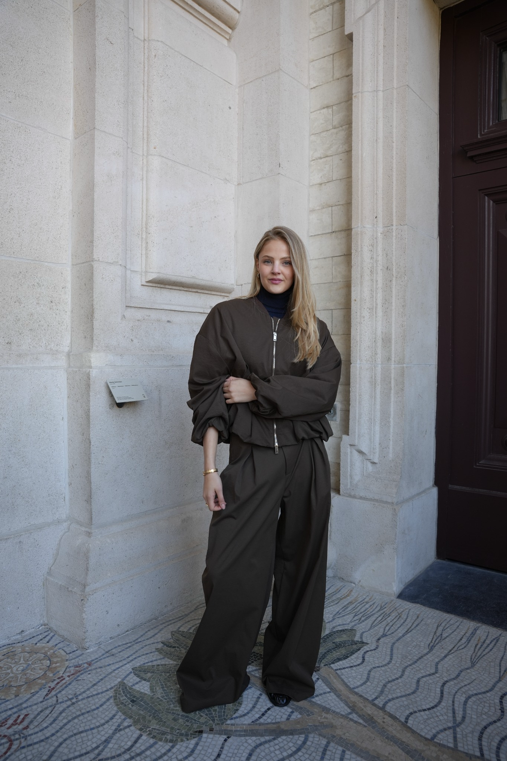 VARELLE BOMBER JACKET COFFEE