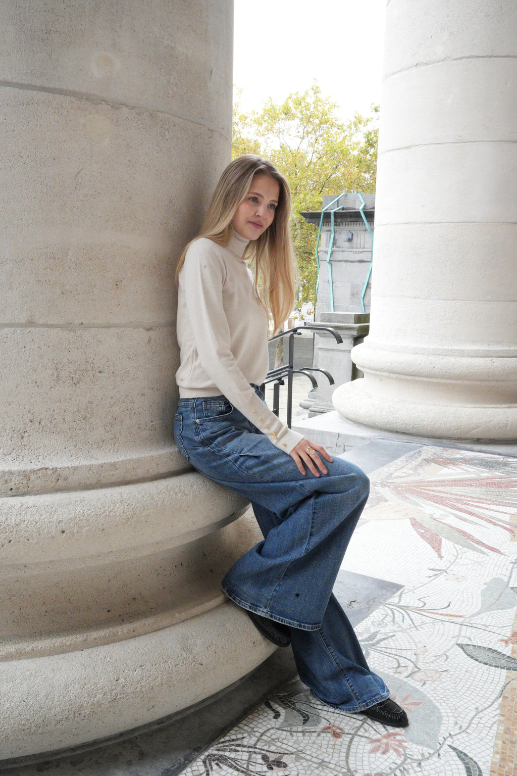 LYRA TURTLENECK KNIT BEIGE