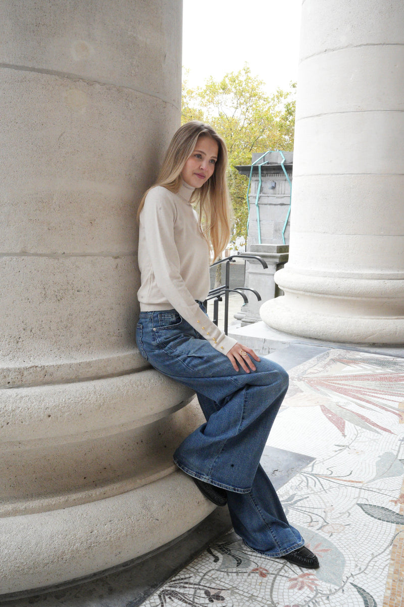 LYRA TURTLENECK KNIT BEIGE