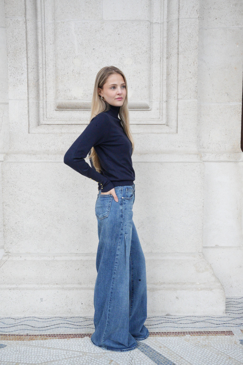 LYRA TURTLENECK KNIT NAVY