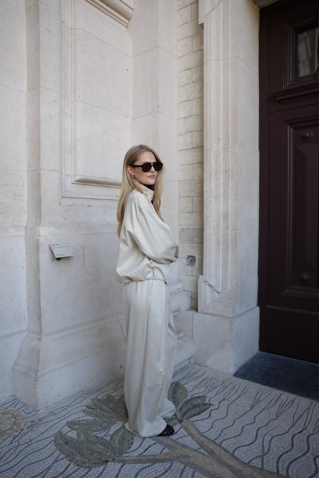ELORIA PLEATED TROUSERS CREAM