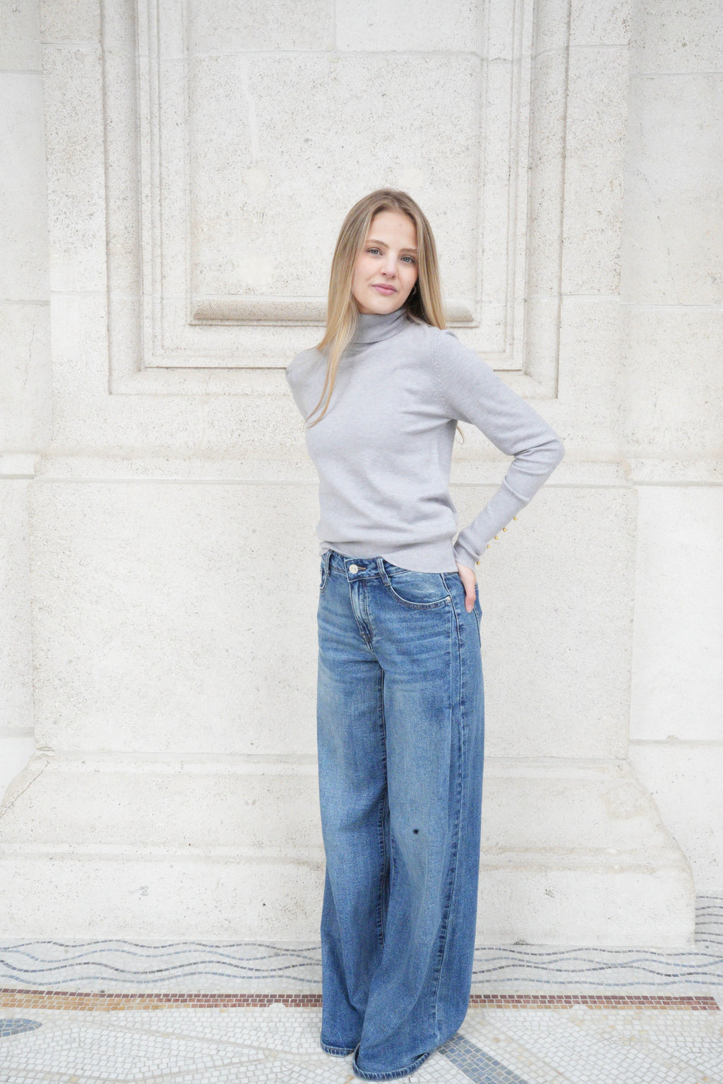 LYRA TURTLENECK KNIT GREY